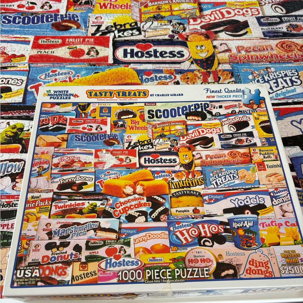 White Mountain Puzzles -Tasty Treats 1000 Piece Puzzle
